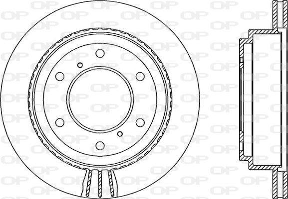 OPEN PARTS Тормозной диск BDR2134.20